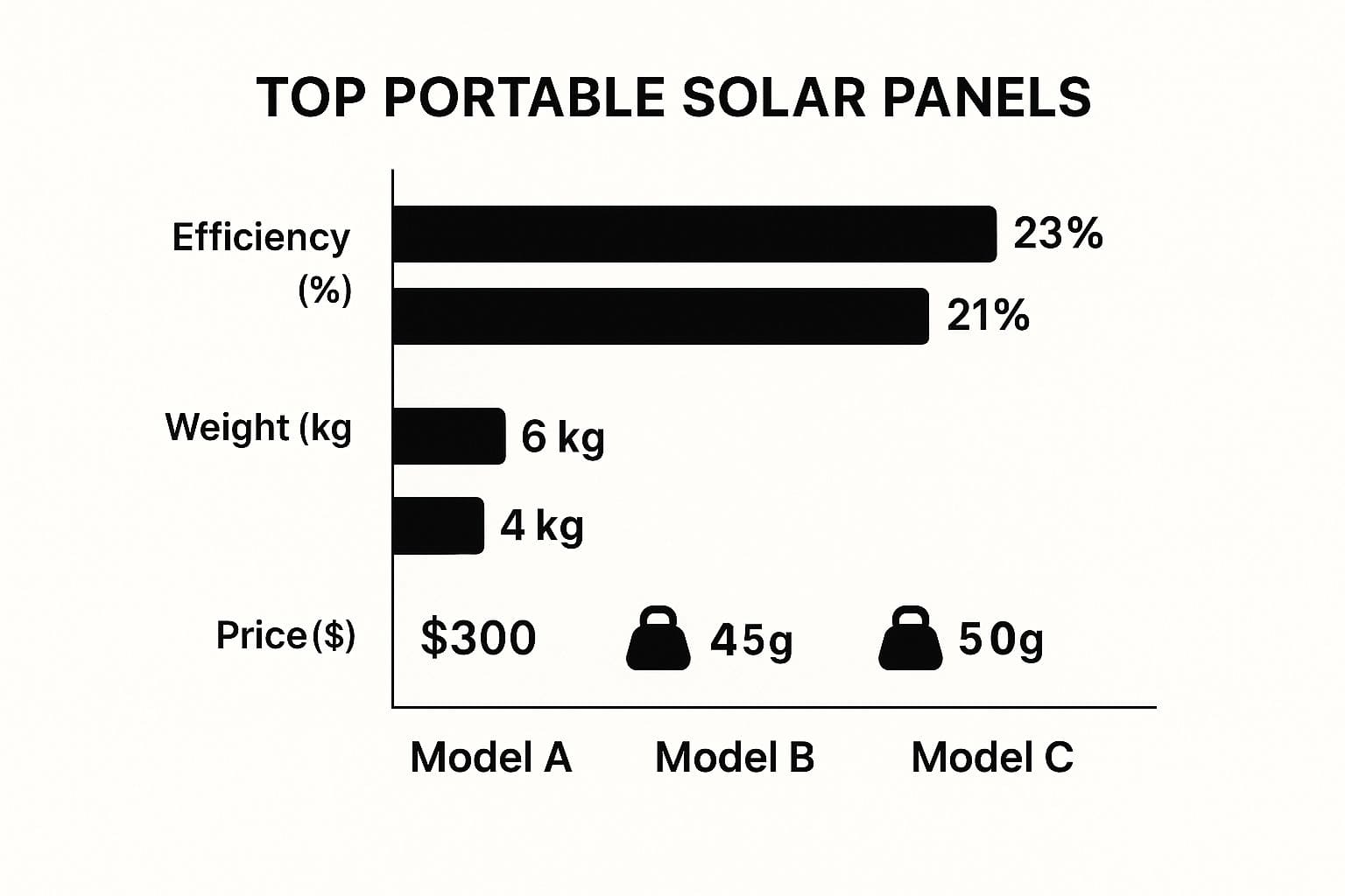 Off-grid camping setup with solar panels and generator