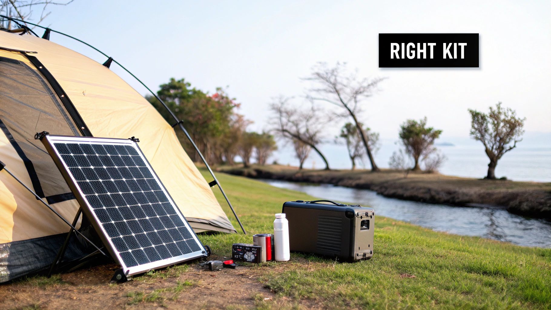 A collection of various portable solar generators and foldable solar panels arranged neatly